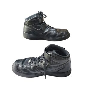 Nike Air Force 1 Mid 07 Triple Black Shoes Sneakers Men’s Size 9.5